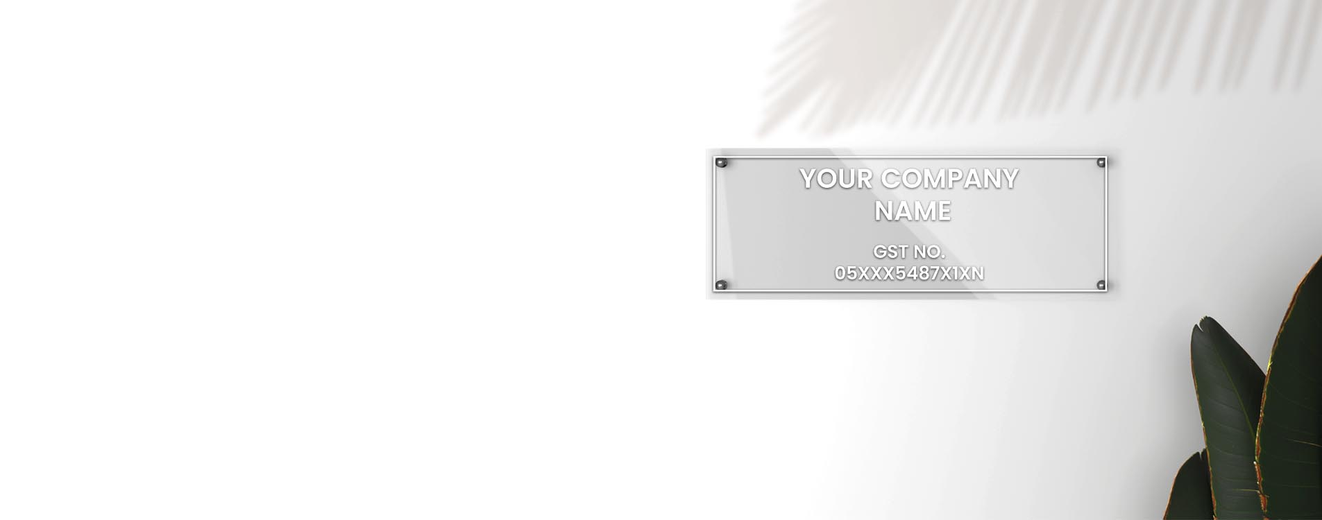 SS Name plate